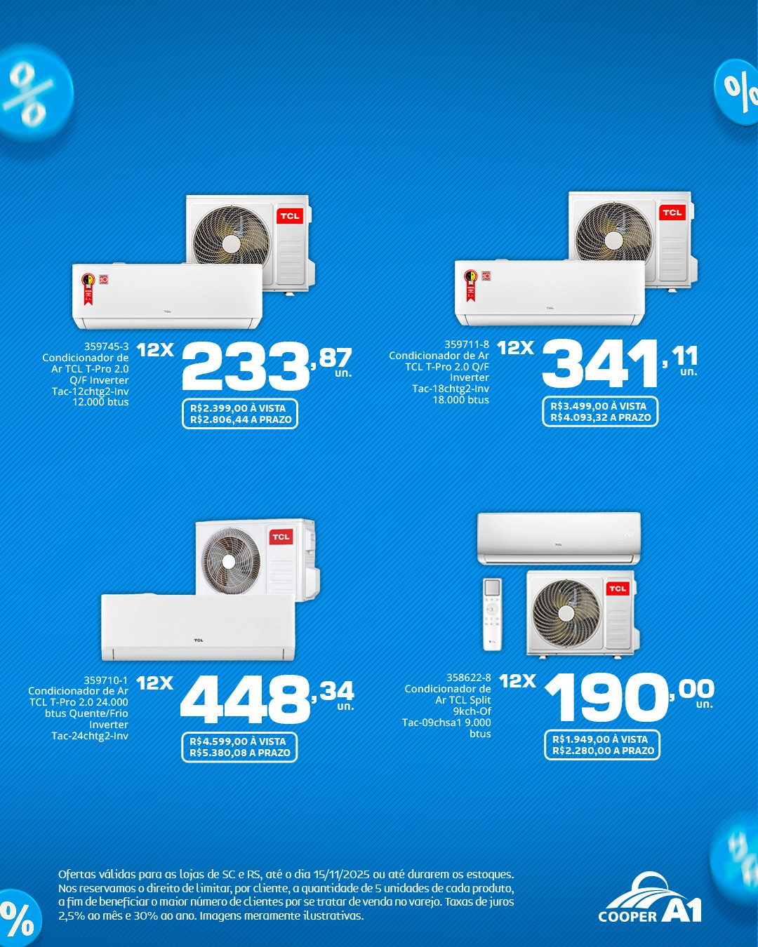 Promoção Ar-Condicionados