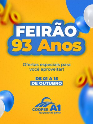 93 anos - Feir&atilde;o M&oacute;veis e Eletros