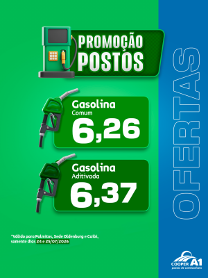 Promo&ccedil;&atilde;o Postos (Palmitos, Sede Oldenburg e Caibi)
