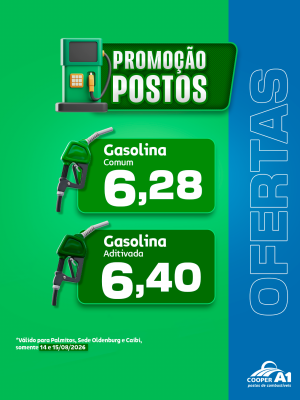 Promo&ccedil;&atilde;o Postos (Palmitos, Sede Oldenburg e Caibi)