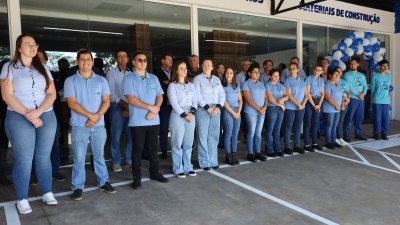 Equipe da unidade de Derrubadas