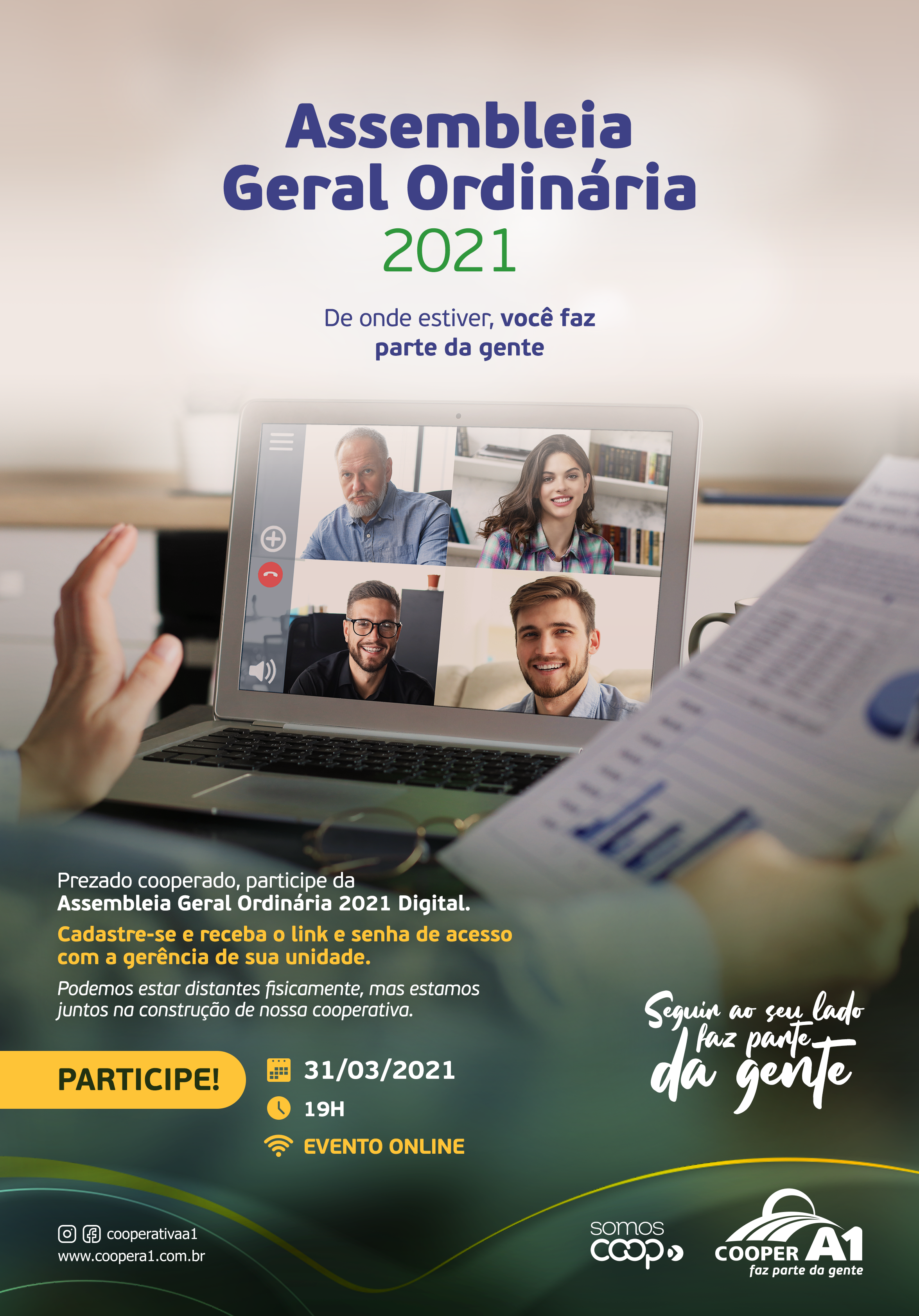 AGO 2021: Cooper A1 realizará Assembleia Geral Ordinária dia 31 de março