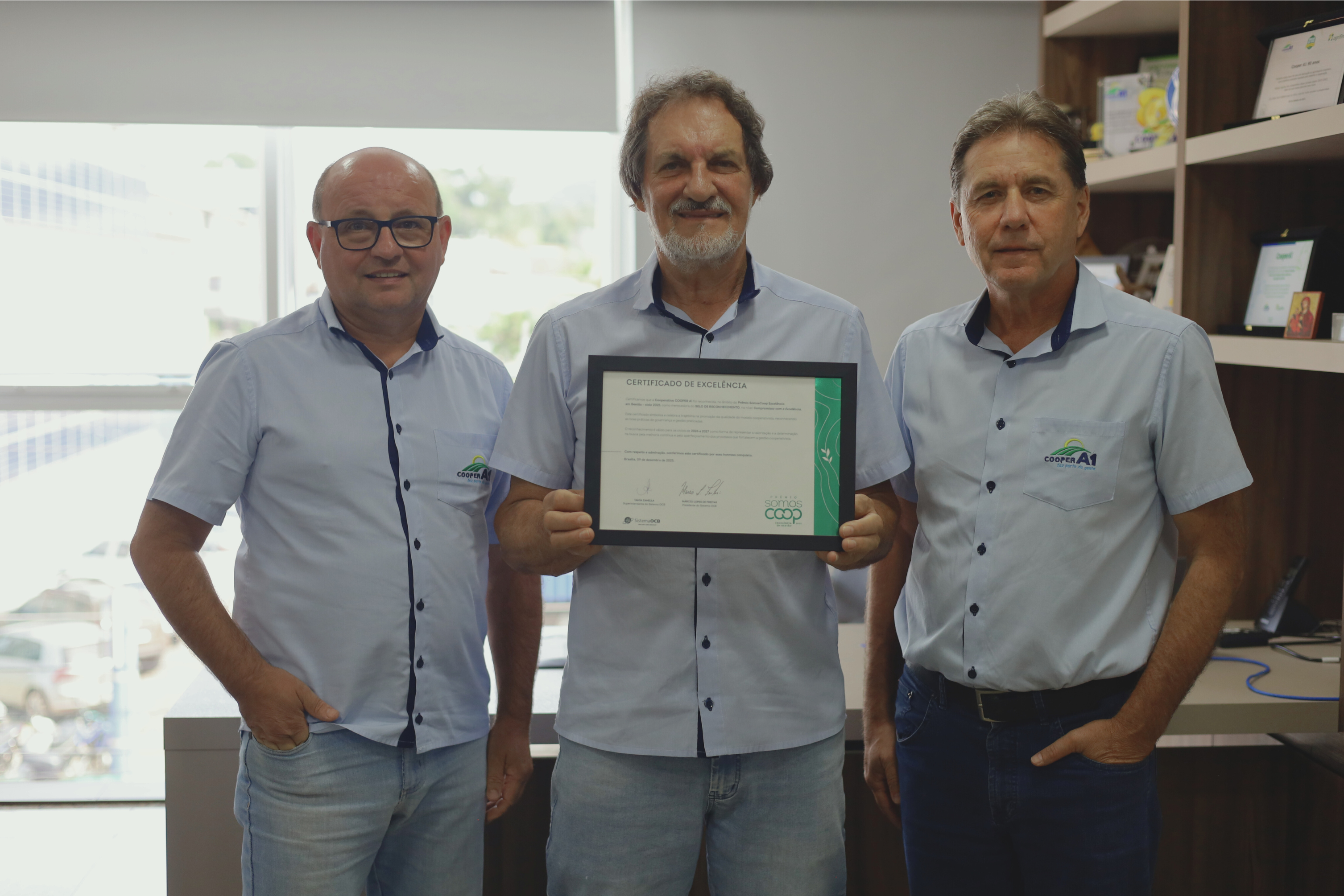 SOMOS COOP:  Cooperativa mentem selo agora no n&iacute;vel Compromisso com a Excel&ecirc;ncia