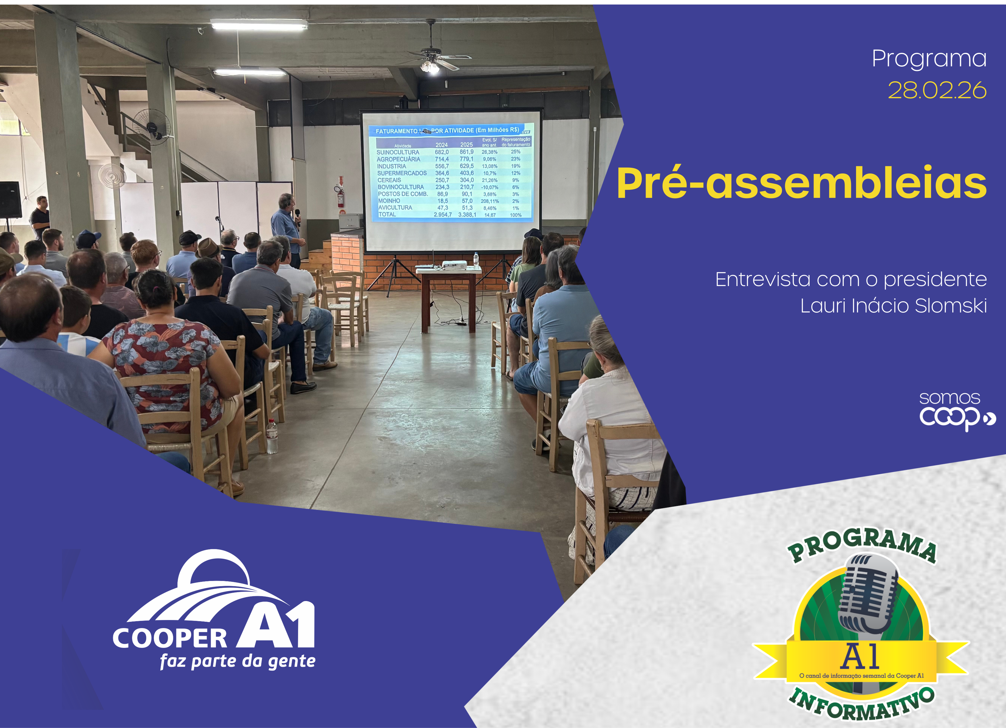 INFORMATIVO A1 28.02.26: Pré-assembleias